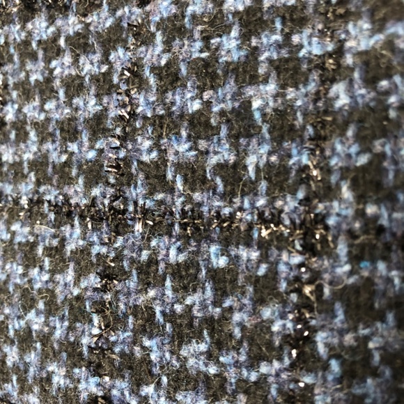 Liz Wear Vintage Navy Black Houndstooth Jacket/Blazer - Picture 12 of 15